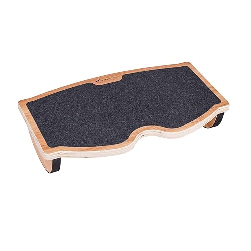 StrongTek Ergonomic Wood Foot Rest for Enhanced Circulation & Comfort,