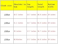 Vista 6 de Unisex capa con capucha Role Cape familia batas trajes de longitud completa