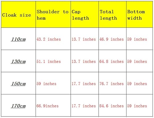 Miniatura 5 de Unisex capa con capucha Role Cape familia batas trajes de longitud completa