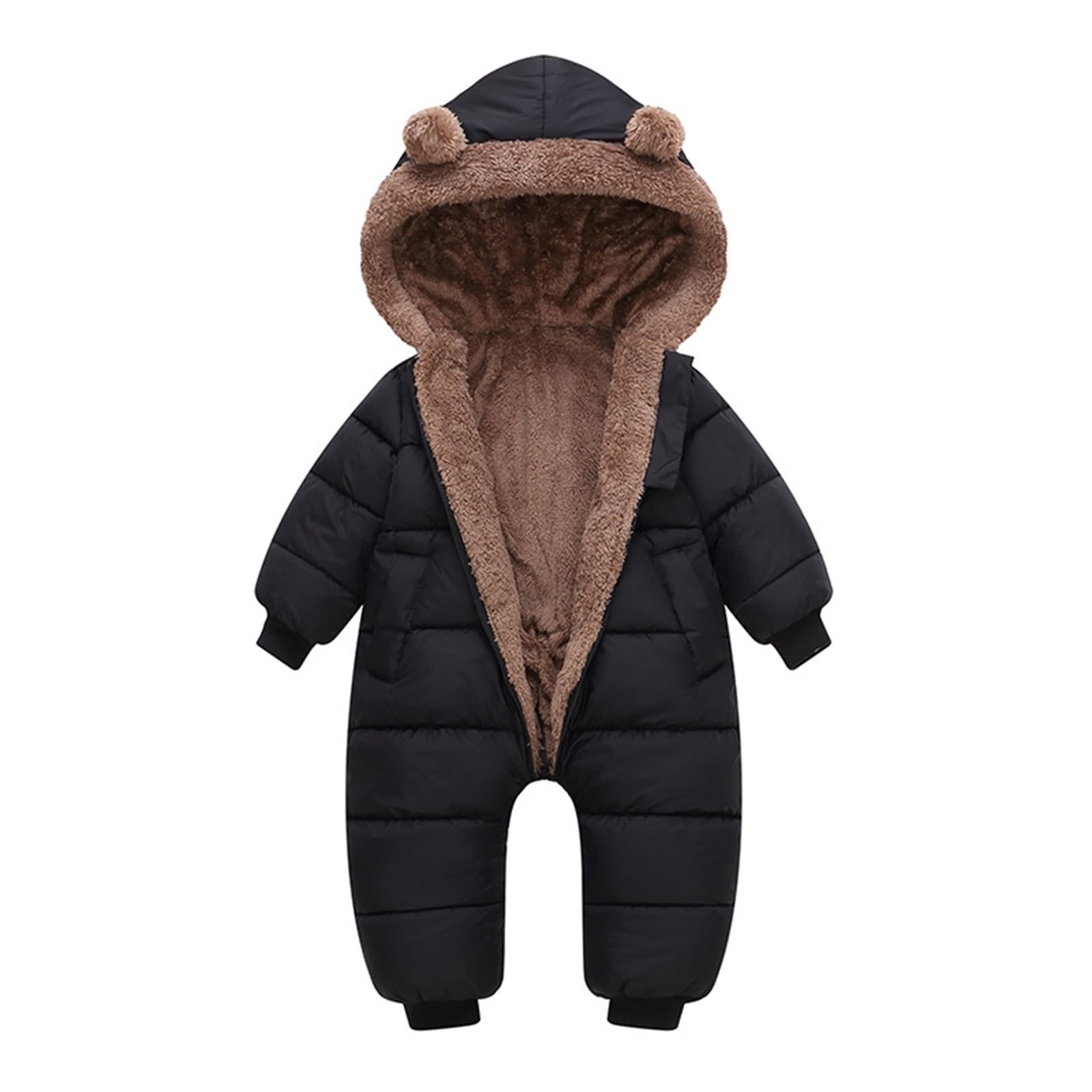 Generisch Combinaison de neige pour bébé garçon et fille - Combinaison d'hiver avec vêtements d'extérieur chauds pour tout-petits