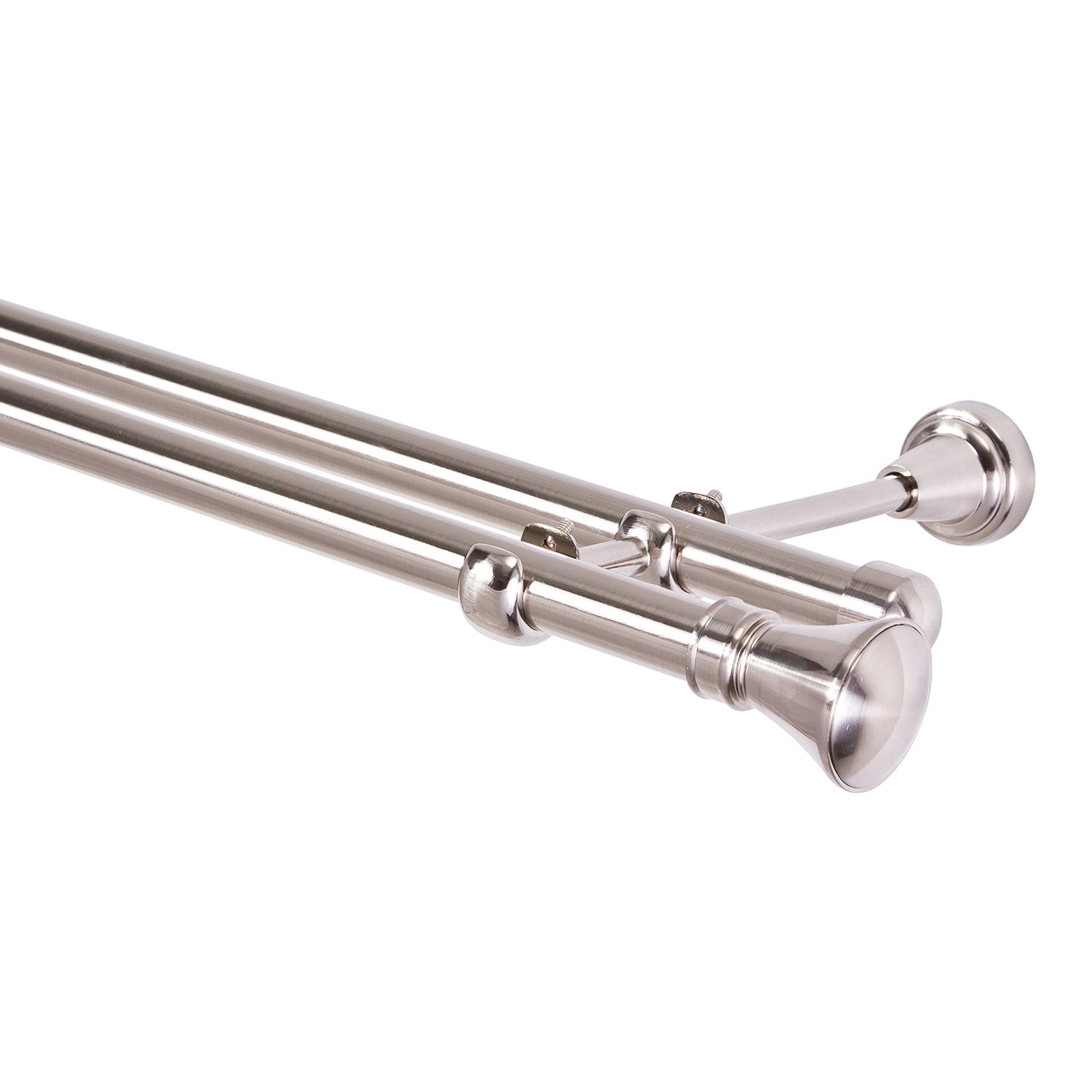 Asta Per Tenda A Soffitto In Acciaio Inox 19 Mm – A Due Vie, Lunghezza Regolabile Fino A 6 Metri - 4