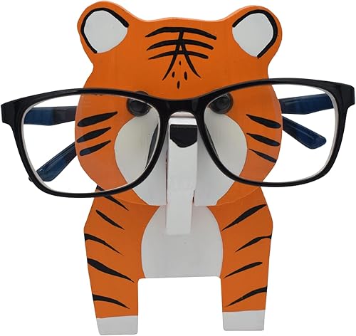 Vista 23 de VIPbuy Soporte creativo para lentes, rompecabezas de madera 3D, soporte de lentes de animales, decoración de escritorio de oficina en casa, regalo