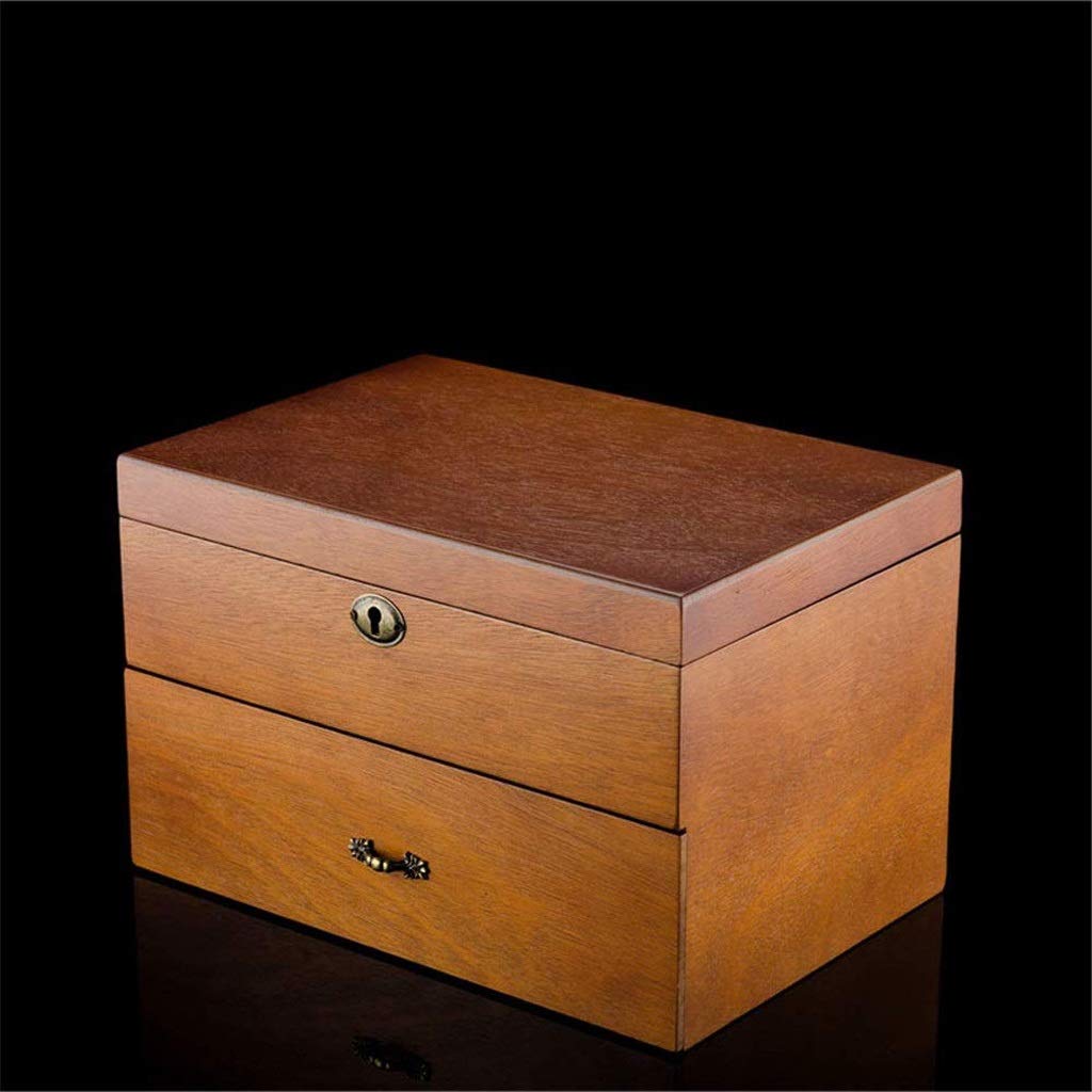 XBTGS Caja de reloj de madera con 20 ranuras para hombre, organizador de relojes para hombres y mujeres, estuche de almacenamiento de joyas,