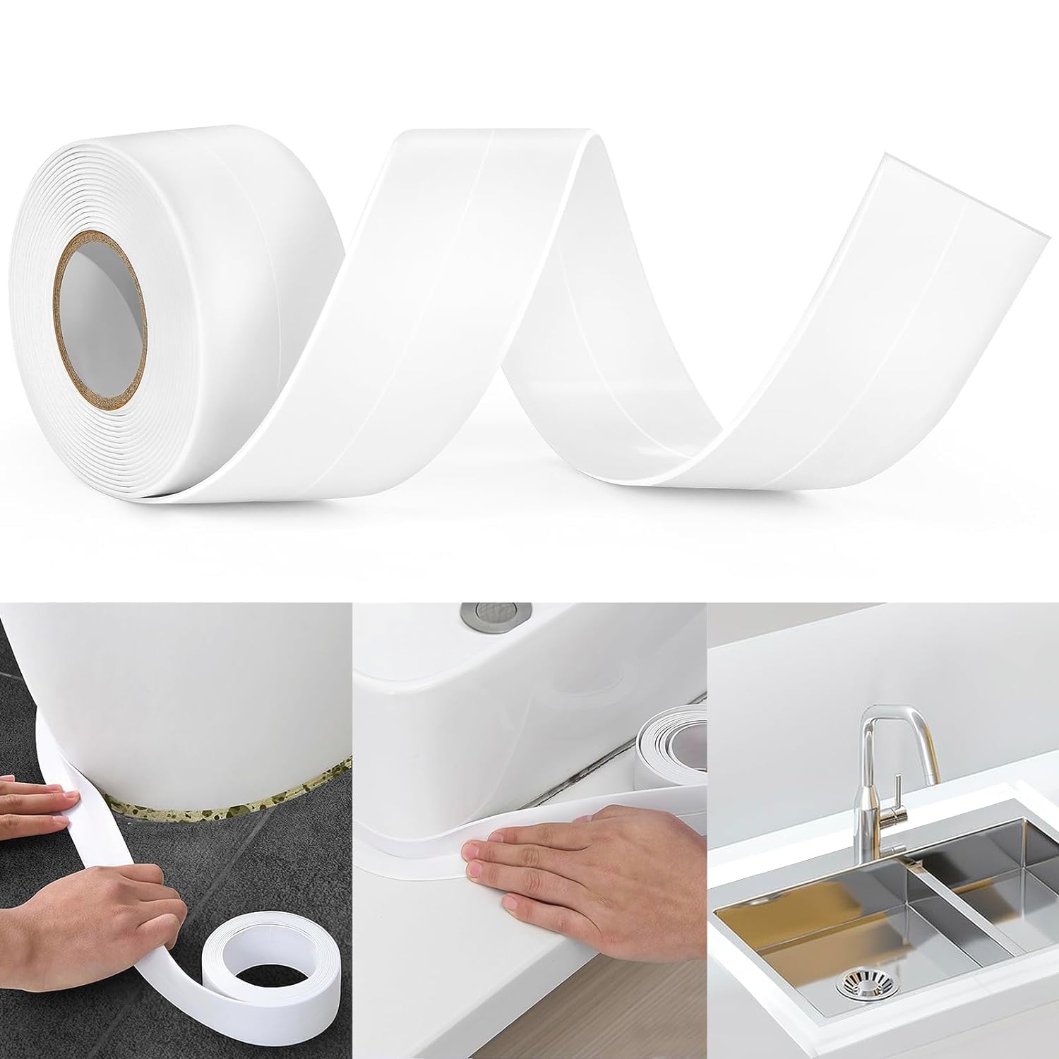 See full amazon price history chart for D RAJ Bath & Kitchen Caulk Tape Sealant Strip | PVC Self Adhesive Tub & Wall Sealing Tape | Waterproof Caulk Strip |Toilet Caulk Strip |Bathtub Caulk Tape | Alternative to Caulk | 1.5" x 10.5 F D RAJ Bath & Kitchen Caulk Tape Sealant Strip | PVC Self Adhesive Tub & Wall Sealing Tape | Waterproof Caulk Strip |Toilet Caulk Strip |Bathtub Caulk Tape | Alternative to Caulk | 1.5" x 10.5 F (B0DG9495CK) Amazon Price History, Amazon Price Tracker