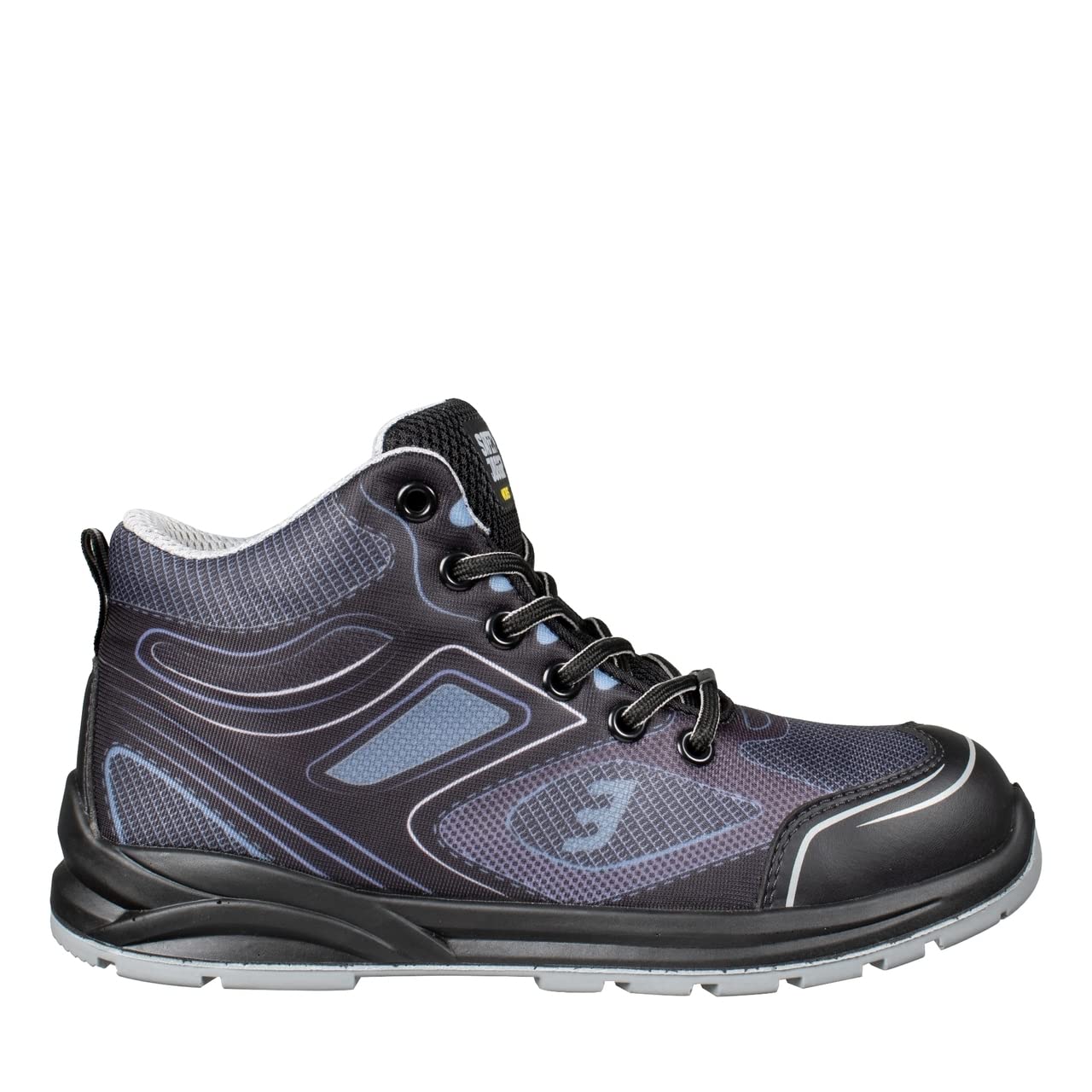SAFETY JOGGER Buty ochronne ze stalowym noskiem, wygodne buty robocze S1P dla mężczyzn i kobiet, Cador Mid EU 35, antypoślizgowe, amortyzujące uderzenia buty ochronne, idealne do logistyki i budowy, szary, 36 EU
