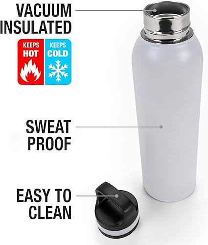 Miniatura 6 de Harry Potter OFICIAL Hufflepuff Crest - Botella de agua aislada de 24 onzas, resistente a fugas, acero inoxidable aislado al vacío con tapa de