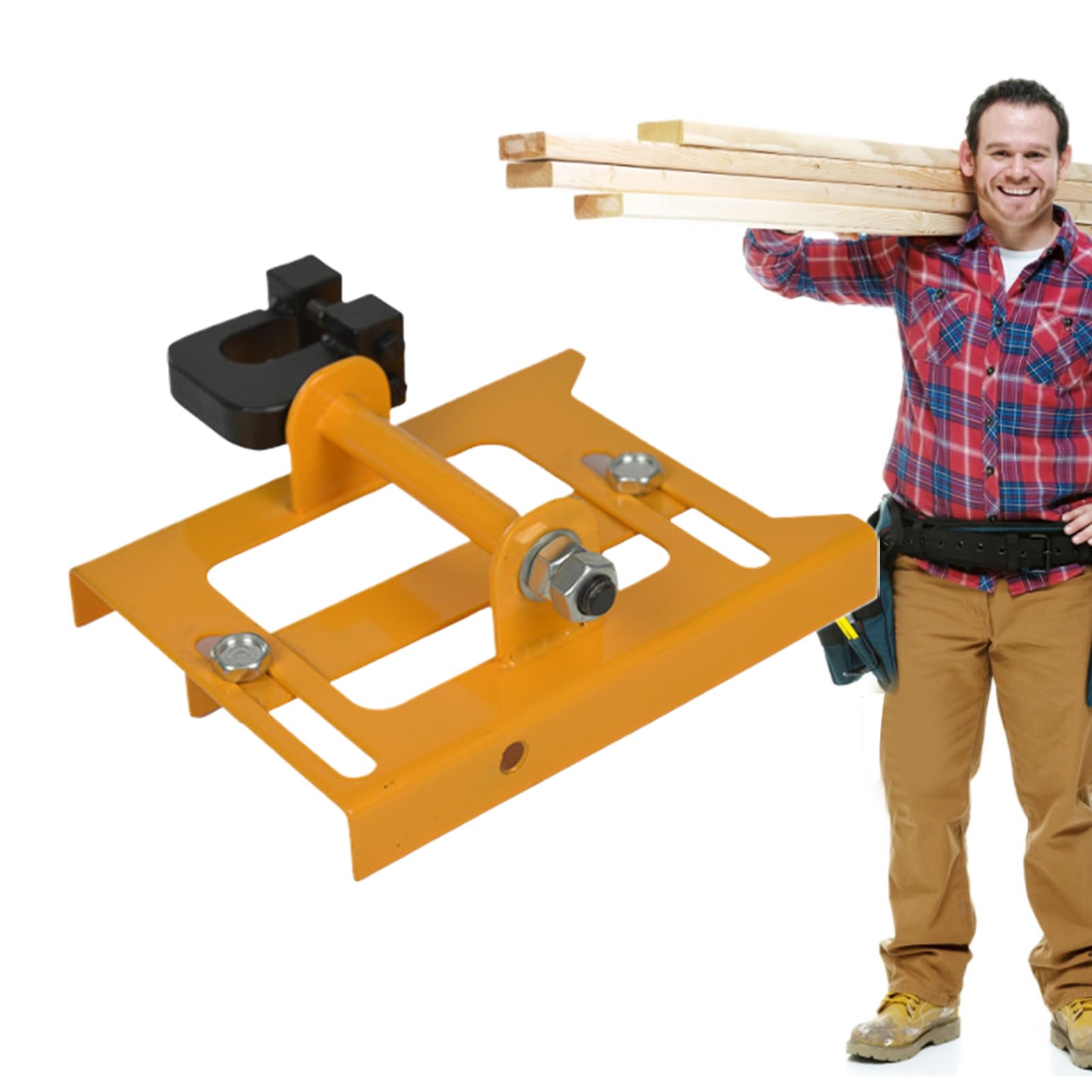 Guía de Aserradero con Motosierra Herramienta Portátil para Aserradero | Guía de Corte de Precisión Accesorio Fresado Plano Abierto para Carpinteros Constructores Interior Exterior Patio
