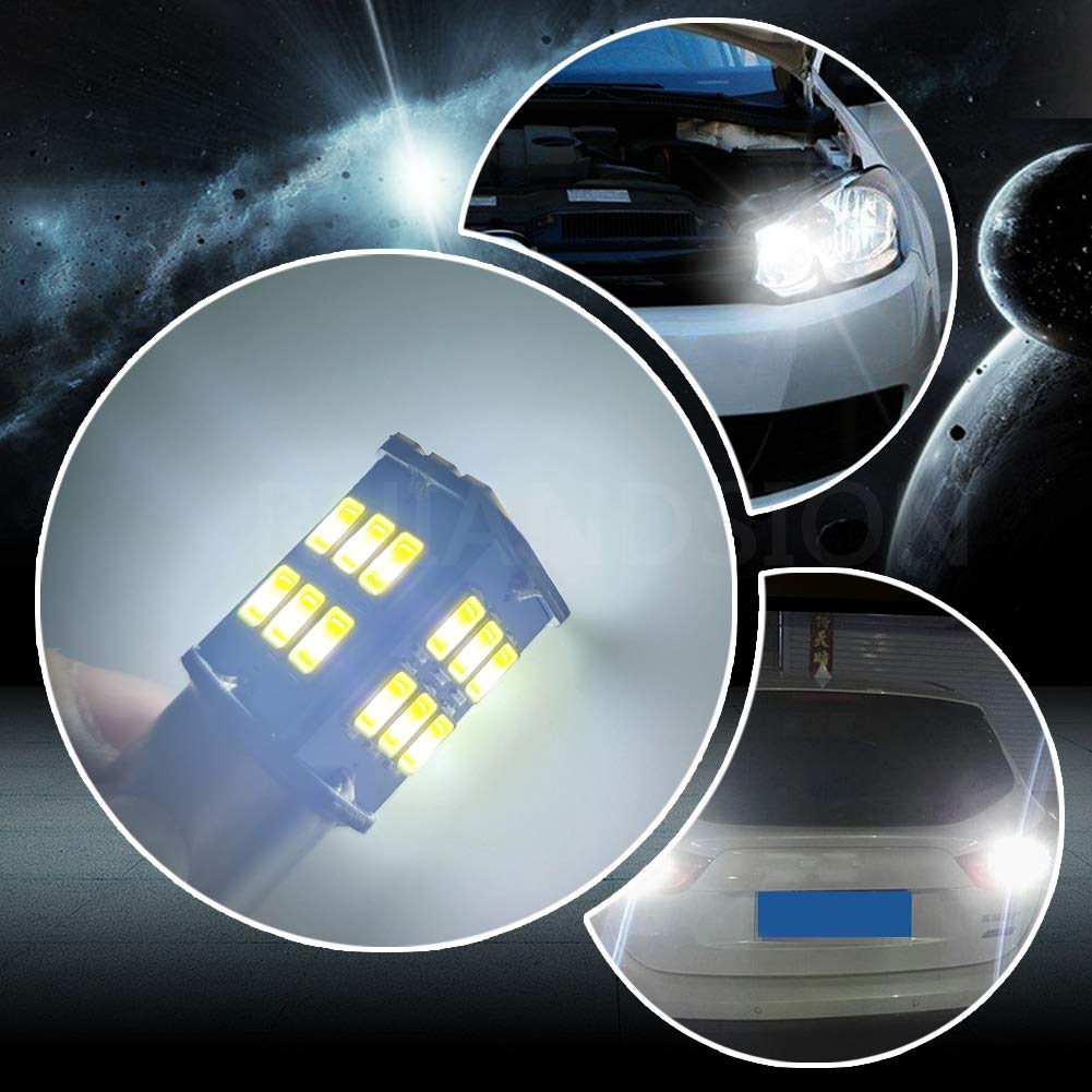 Ruiandsion 2x Lampadine LED BA15D 6V – 17 SMD 5630, Bianco, 450 Lumen, Per Luci Retromarcia E Camper, Non Polari