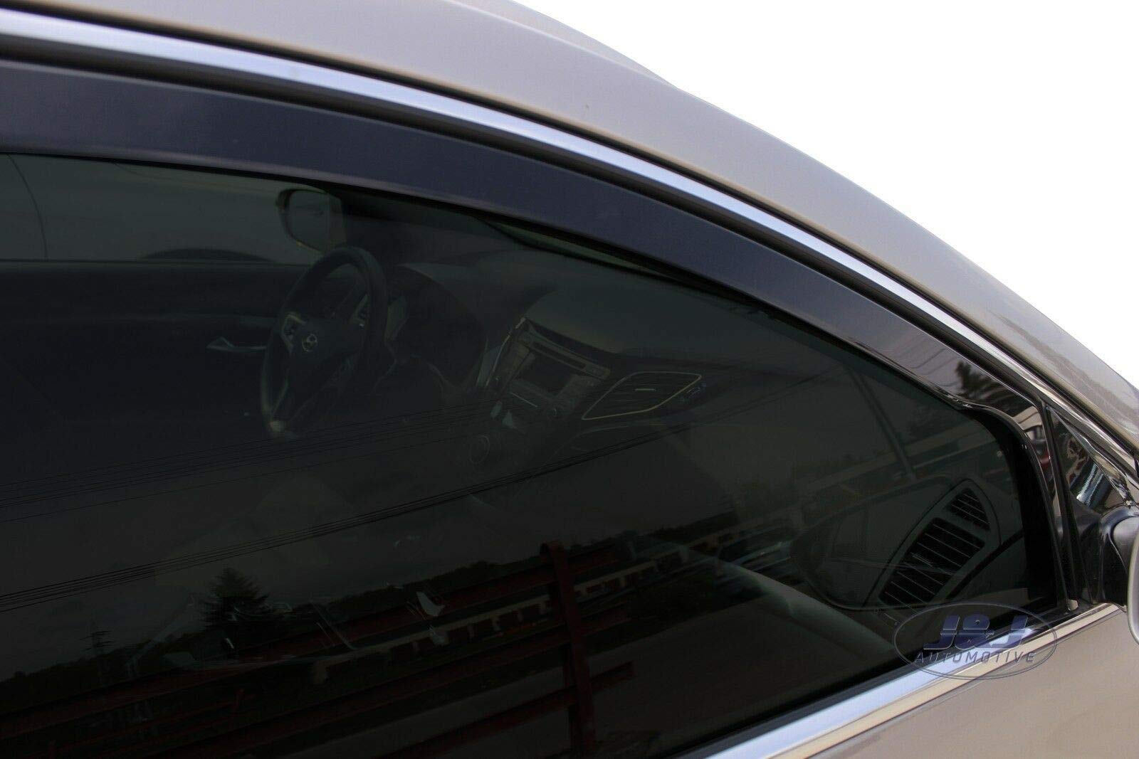 J&J AUTOMOTIVE Windabweiser passend für Hyundai i40 2011-2019 4tlg, Heko Regenabweiser Vorne Hinten Getönt Dunkel Passform
