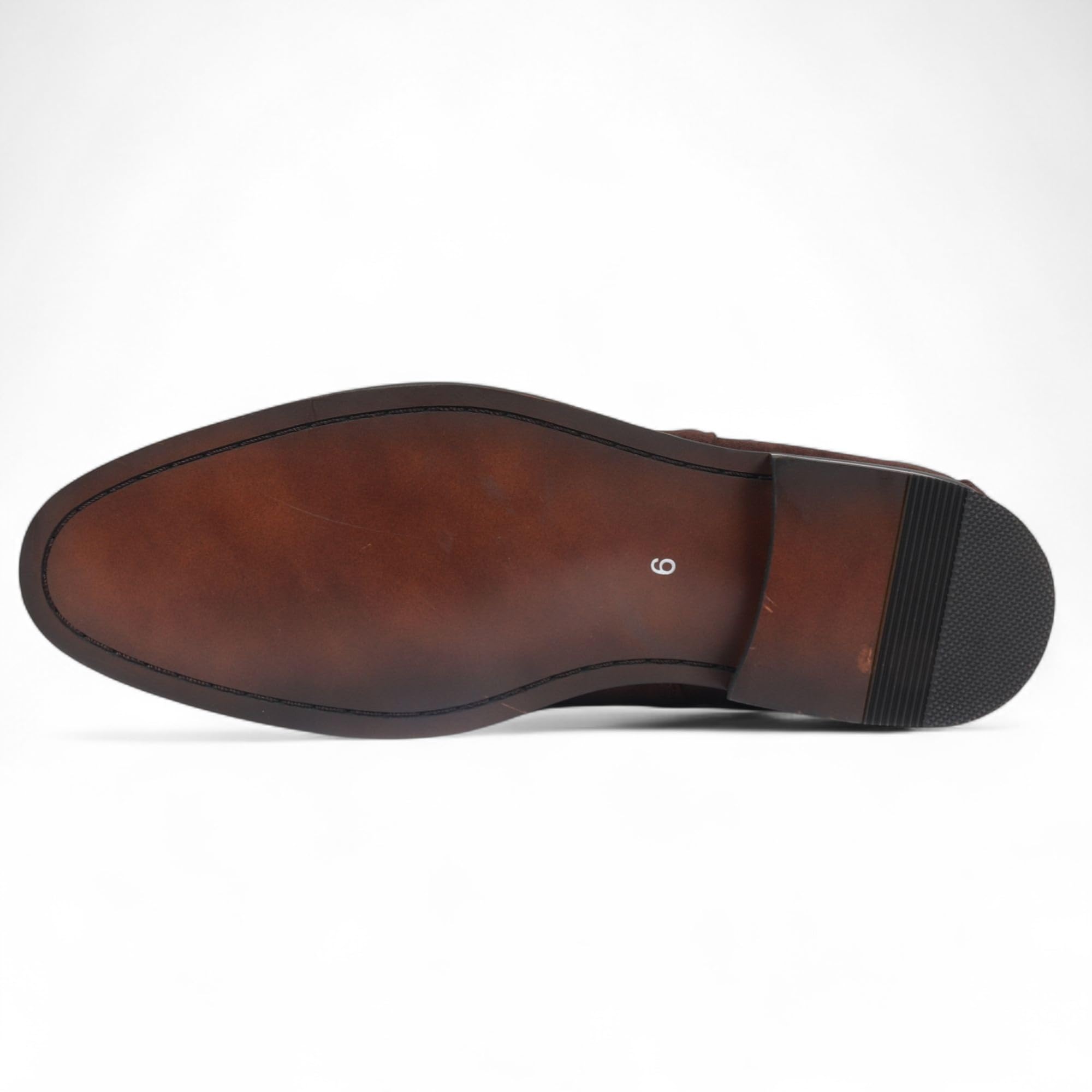 Infinity Leather Botas Chelsea de Ante Para Hombre Dolcetto, Forradas en Piel Auténtica, Sin Cordones.