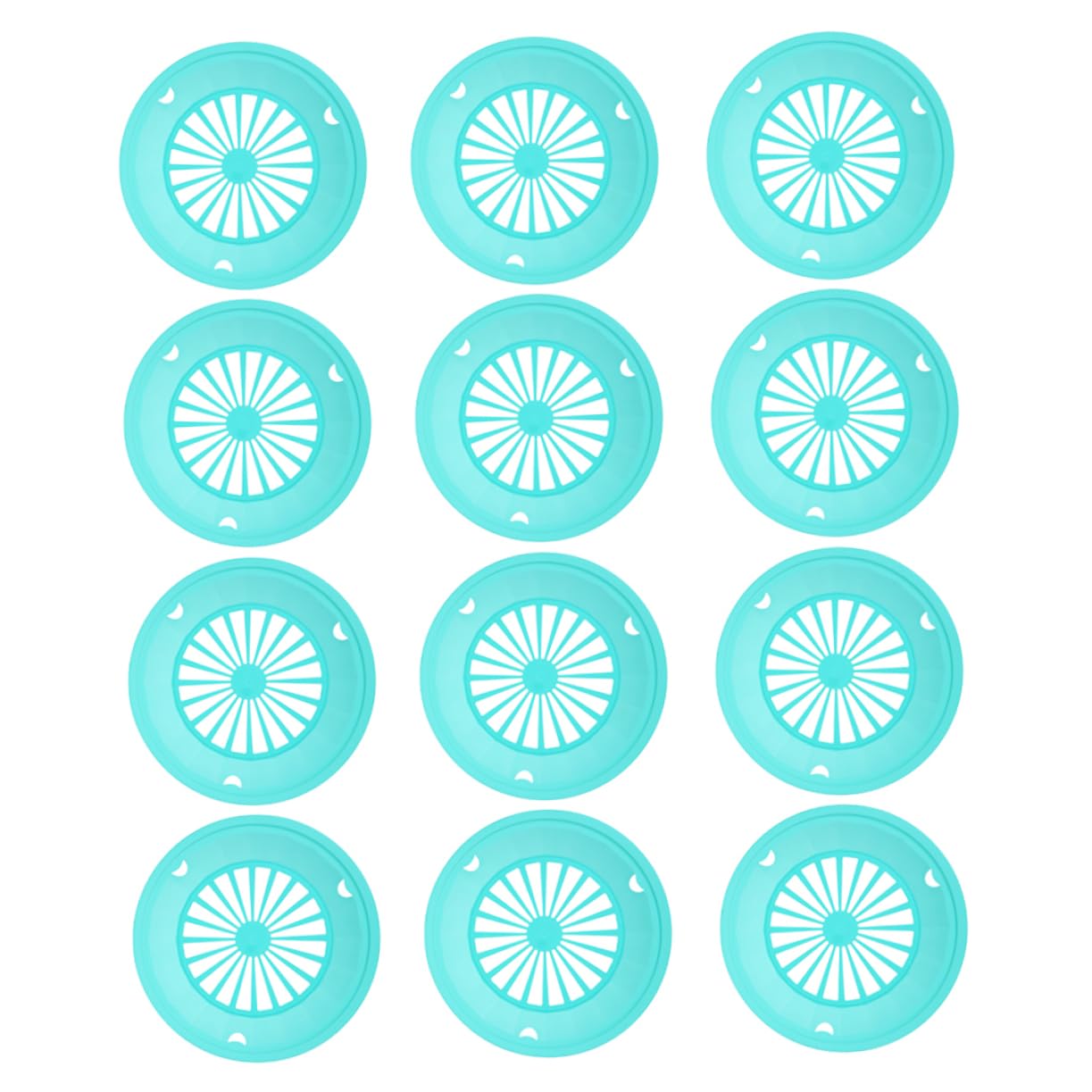 FOMIYES 12pcs Reusable Barbecue Trays Chic Plastic Dinner Plates for Outdoor Parties Ergonomic Design Unbreakable and Stylish for Bbqs Camping and Family Gatherings