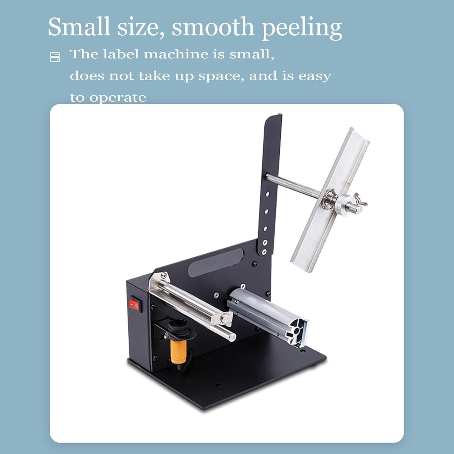 5-110mm Electric Label Peeling Machine, Diameter 180mm, Adjustable Tension, Automatic Label Dispenser, Peeling Speed 8 inches/s, for Warehouses, Logistics, Factories, supermarkets