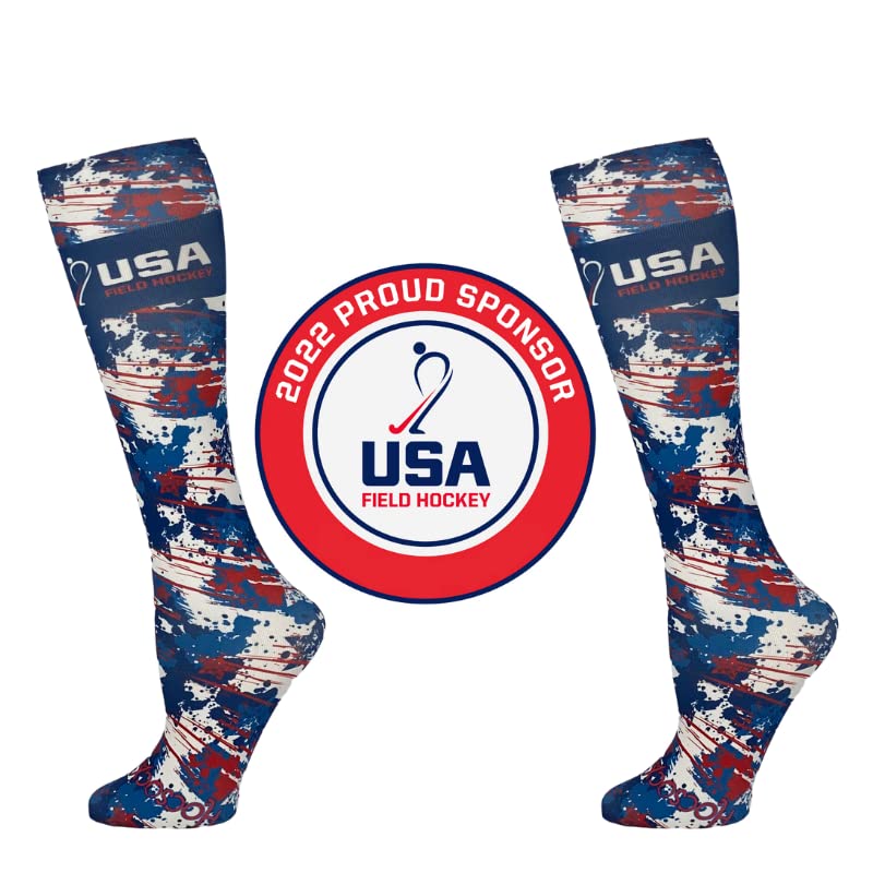 Hocsocx Team USA 2022 Socks Performance Liner Moisture-Wicking Protection for Field Hockey, Ice Hockey, and Soccer4