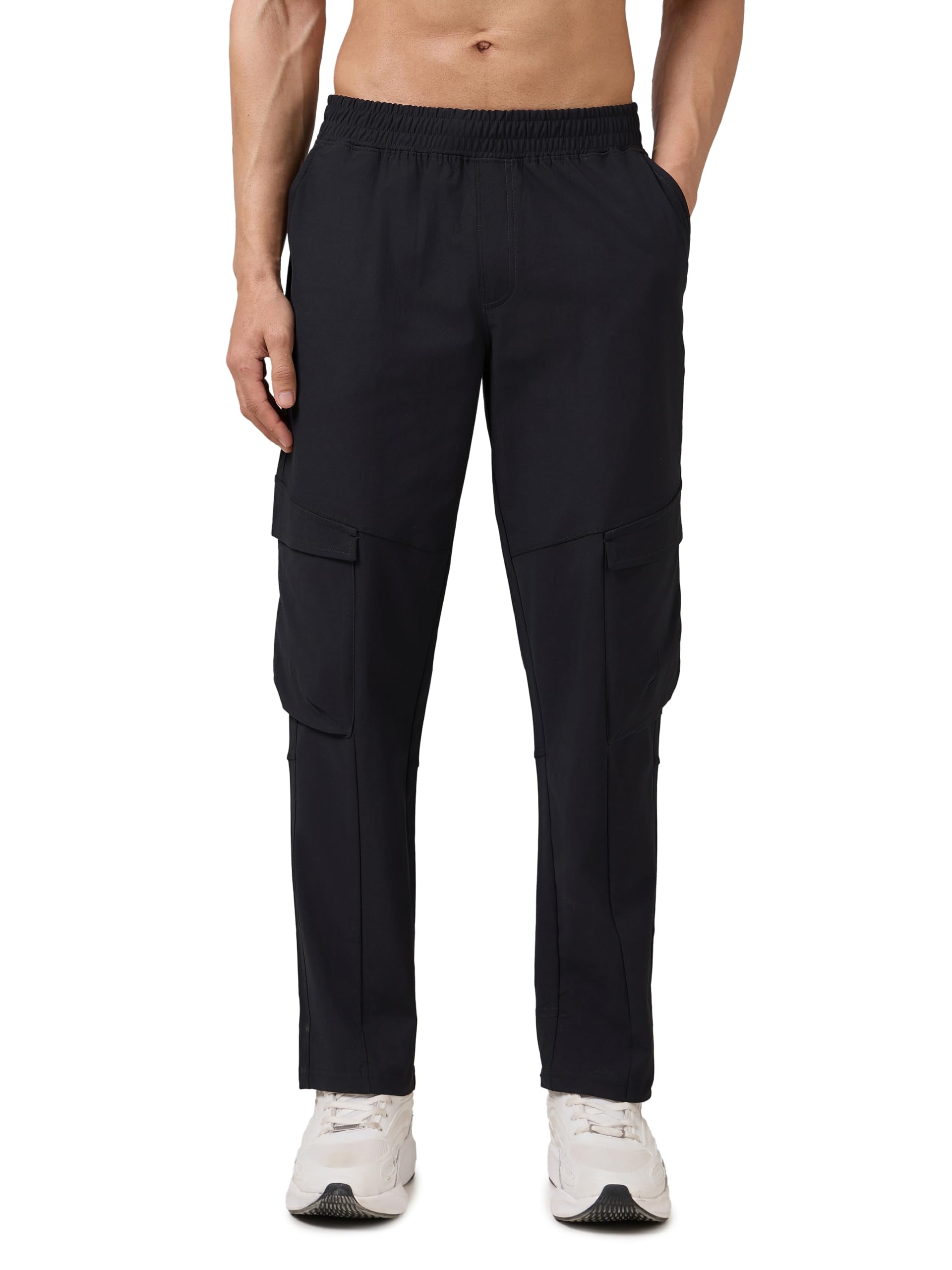 TECHNOSPORT Men's Regular Fit Active Out Cargo Track Pants with UPF50+, Quick Dry for Gym, Sports & Regular Use-image-48