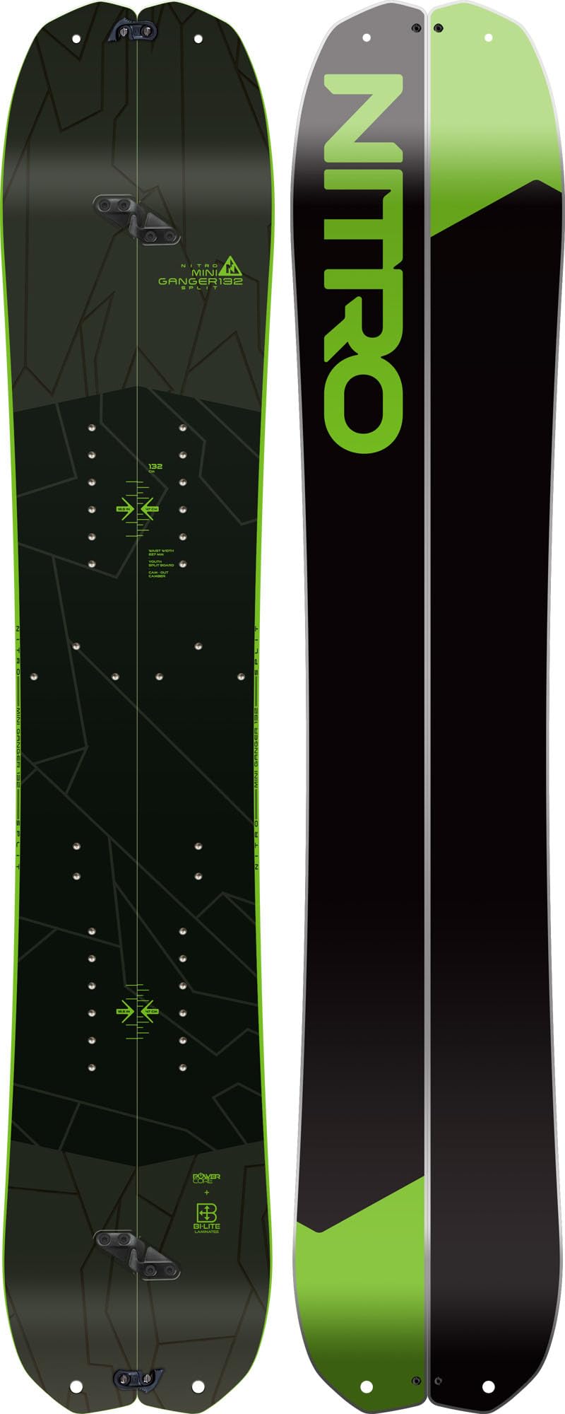 Nitro Snowboards Unisex Jugend MINIGANGER BRD ´23, Allmountainboard, Directional Splitboard, Cam-Out Camber, All-Terrain