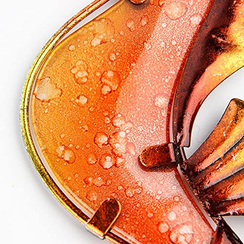 Sculptures de phoque robustes en métal avec finitions multicolores pour décoration durable