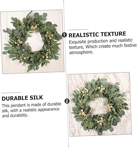 Miniatura 5 de IMIKEYA Guirnalda artificial de moda para puerta, decoración de corona, corona creativa, decoración de ventana, guirnalda de Halloween, decoración