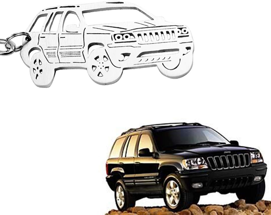 Special for Jeep Grand Cherokee Stainless Steel Keychain, Gift Idea and Collection for Grand Cherokee fans lovers, Grand Cherokee Accessories