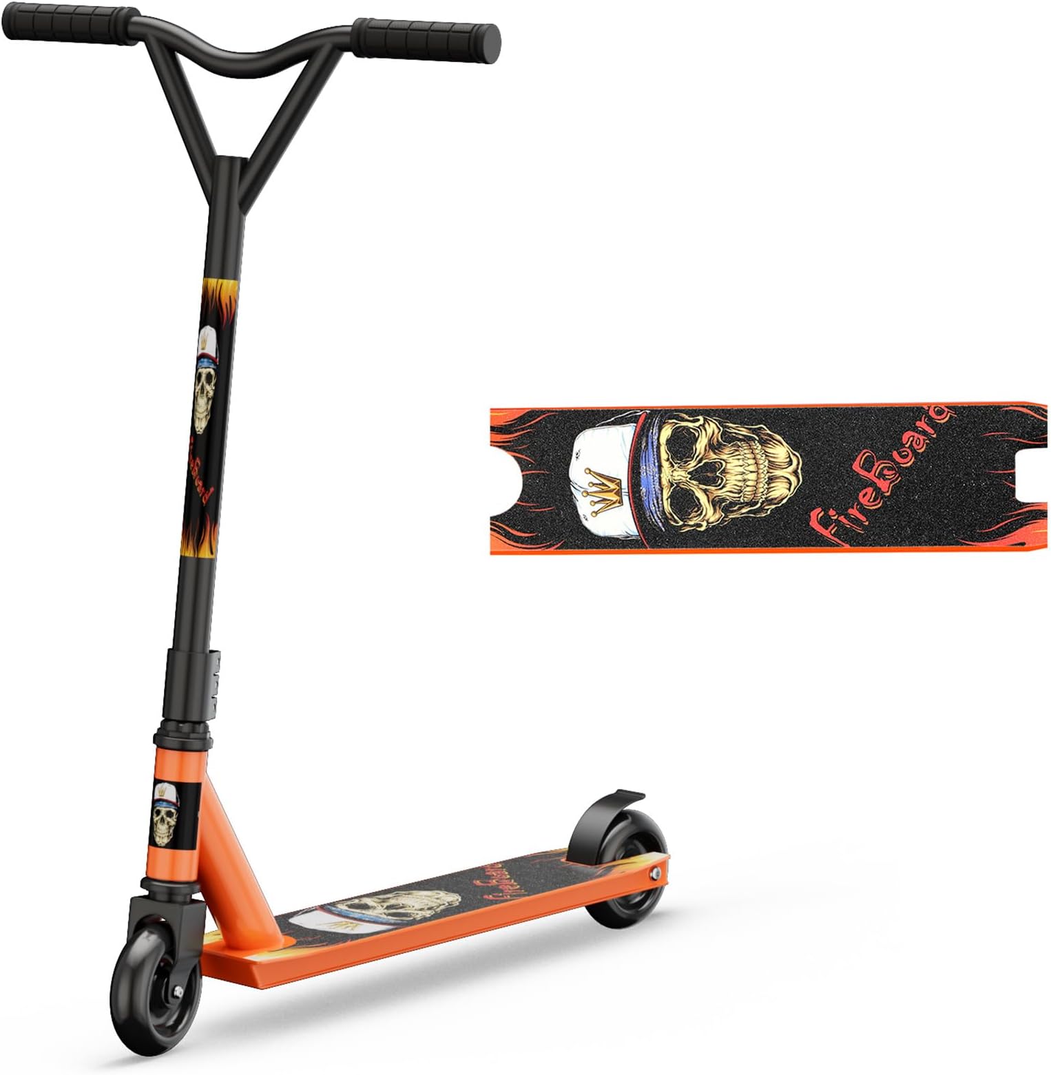 Pro Stunt Scooter for Kids Ages 6-12, 360° Spin Lightweight Freestyle Trick Scooter with ABEC-7 Bearings for Kids & Teens