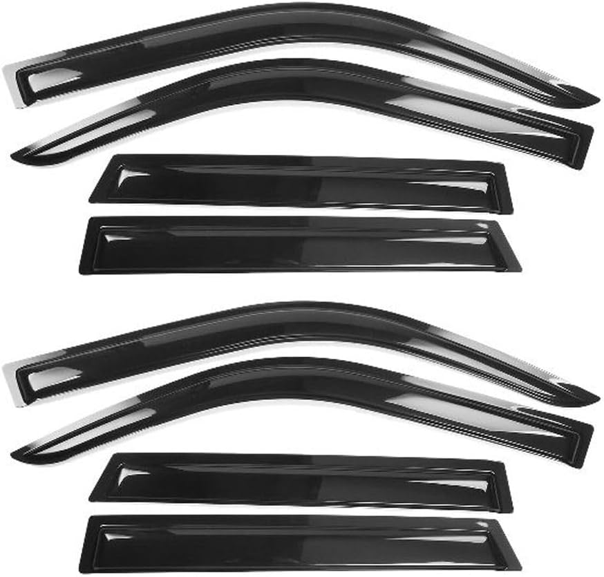 8 Pieces – Acrylic Slim Window Visors Sun Rain Guards Set Left Right Front Rear F2Fbsaswvsrg4S for Ford for Bronco Sport 2021-2023 8 Pieces – Acrylic Slim Window Visors Sun Rain Guards Set Left Right Front Rear F2Fbsaswvsrg4S for Ford for Bronco Sport 2021-2023