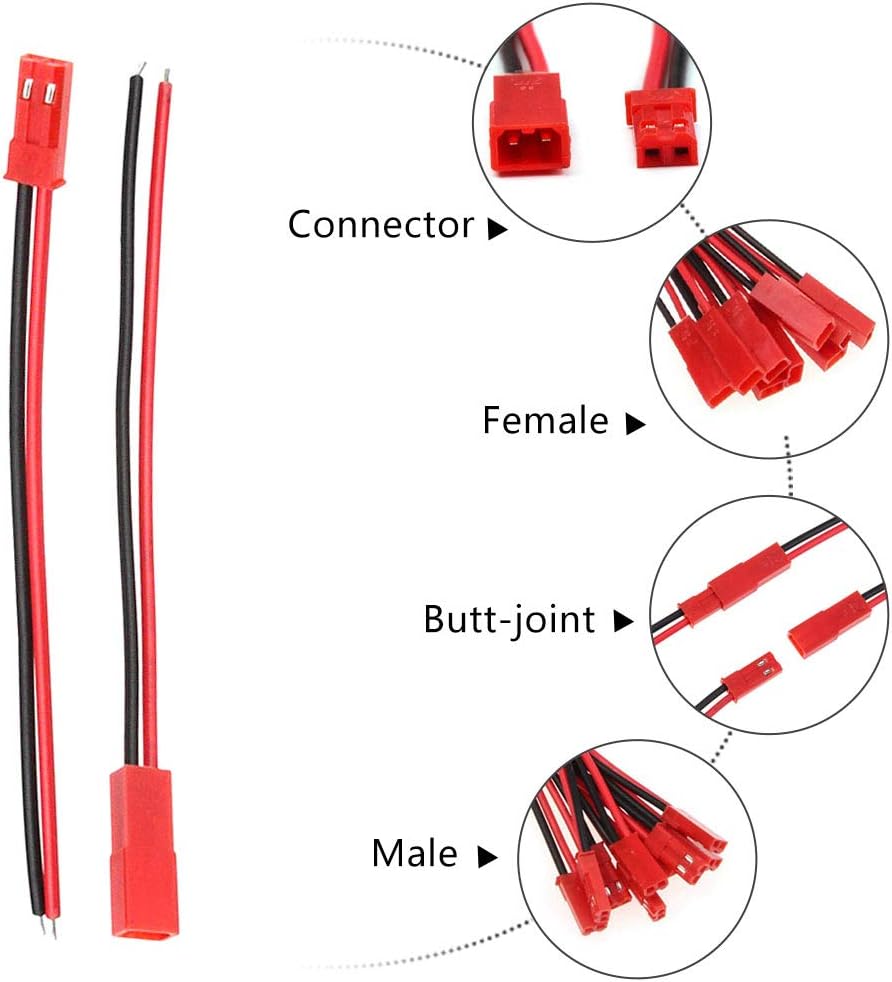 25Pairs LED Strip Light Connector Extension Cable Flexible LED Strip