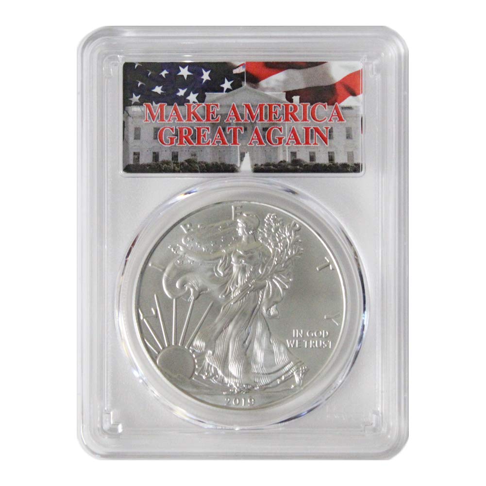 2019 American Silver Eagle $1 MS69 First Strike PCGS Make America