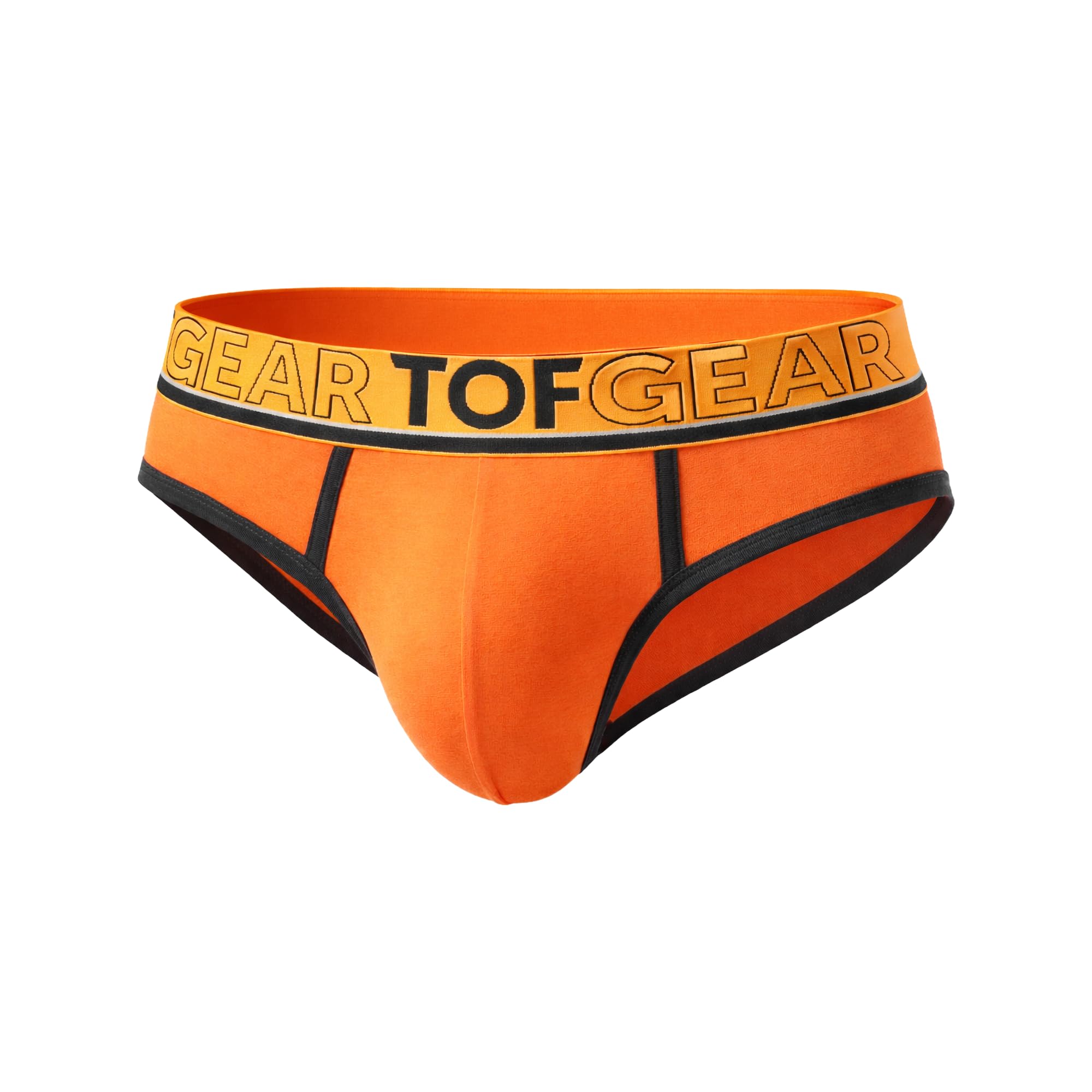Tof Paris Men's Orange - Briefs Underwear - Champion Brief - 1X Size Xxl