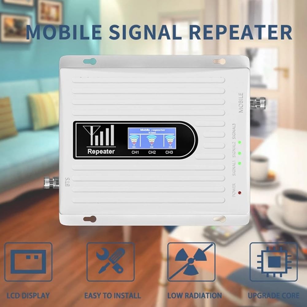 Amplificateur de Signal Tri-Bande B1 B3 B8 900 1800 2100 MHz GSM WCDMA LTE Répéteur de Signal Universel Prise UE