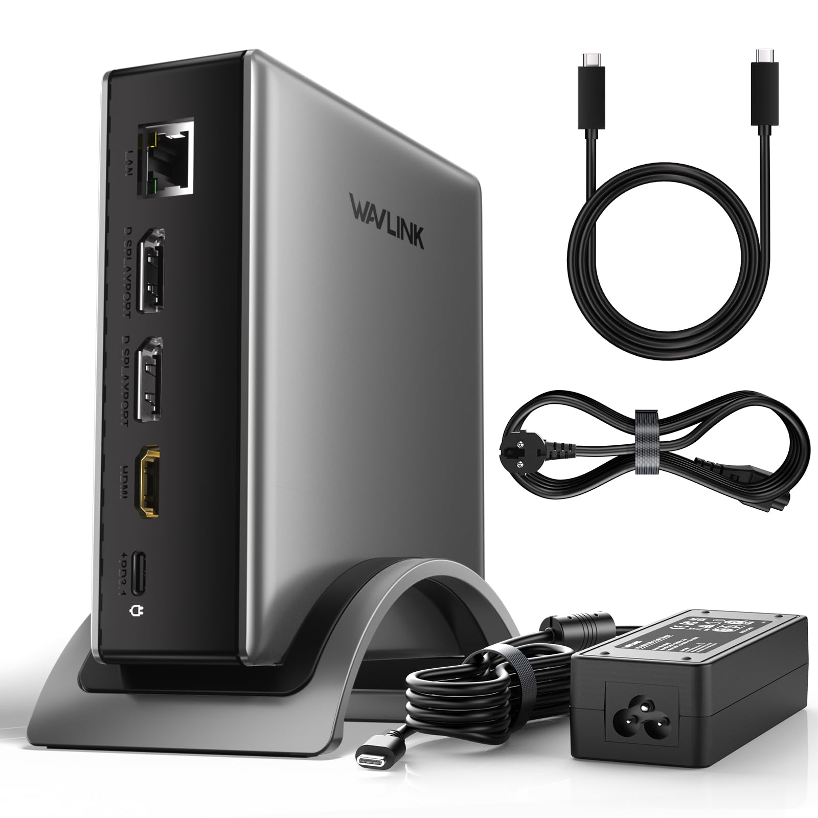 Station d'accueil pour ordinateur portable, WAVLINK PD3.1, double