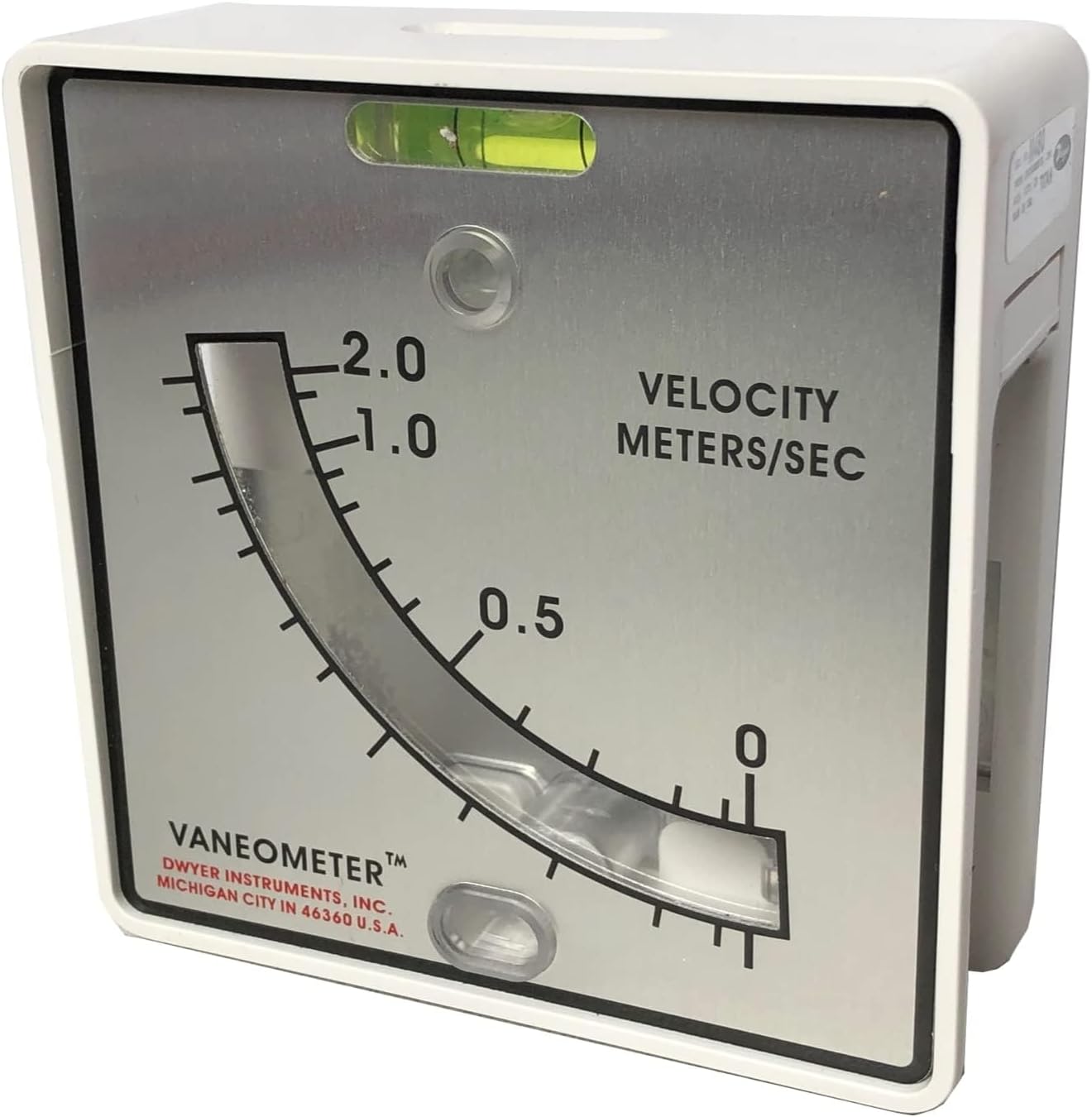 Vaneometer Swing Vane Anemometer, M480, 0-2.0 m/s