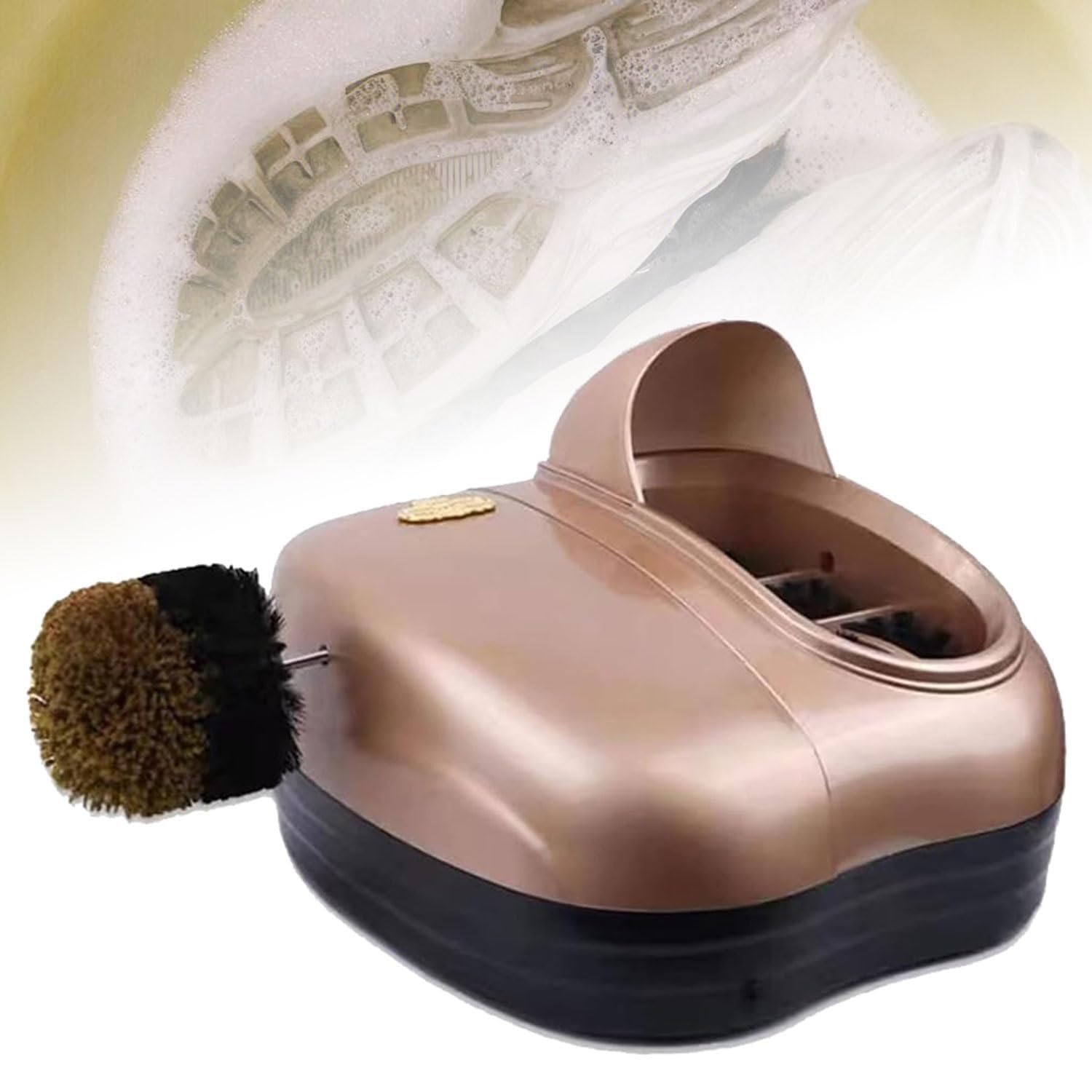 Automatische Schuhsohlen-Reinigungsmaschine, Schuhoberteil- und Sohlen-Reinigungsmaschine, goldene Multifunktions-Schuhputzmaschine, Türwasch-Schuhartefakt, automatische Induktion
