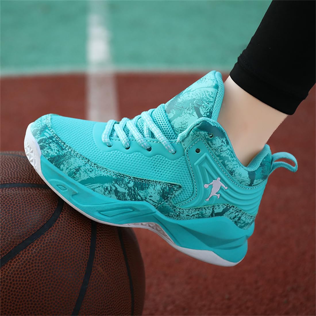 Basketballschuhe für Jungen Kinder Turnschuhe Outdoor Basketballschuhe für Mädchen Jungen Sportschuhe Leicht Atmungsaktive Turnschuhe Sneaker Walkingschuhe