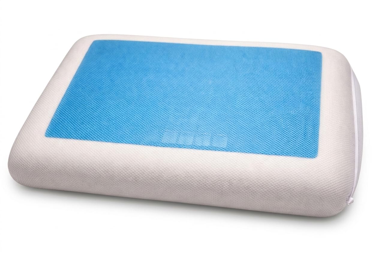 Genérico Almohada Cool Gel Memory Foam (Matrimonial/King) – Ergonómica, Hipoalergénica con Gel Refrescante | Soporte Cervical para Dolor de Cuello y Espalda (King Size)
