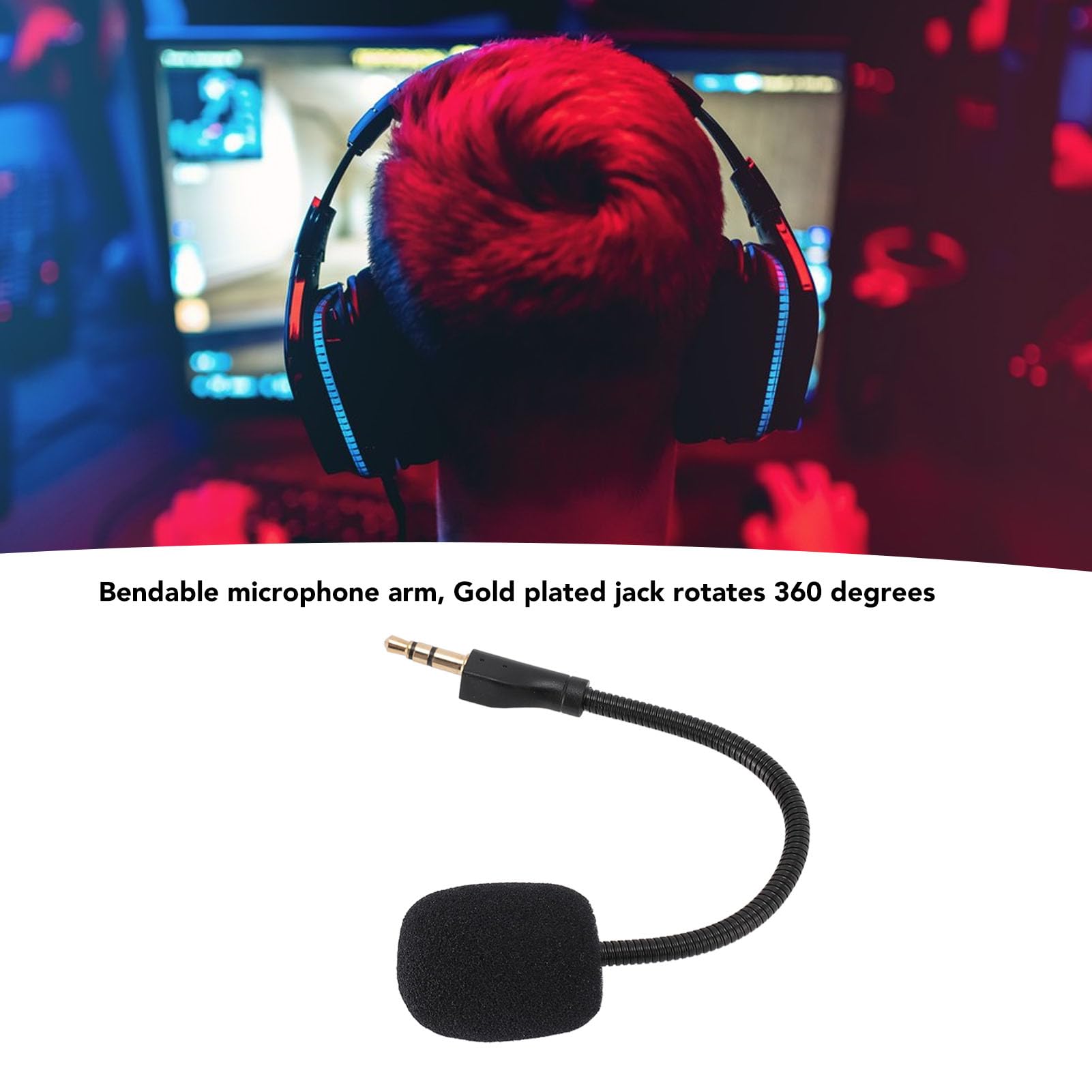 Micro De Remplacement Pour Casque Kingston Cloud Revolver / Cloud Revolver S - Perche Détachable 3,5 Mm