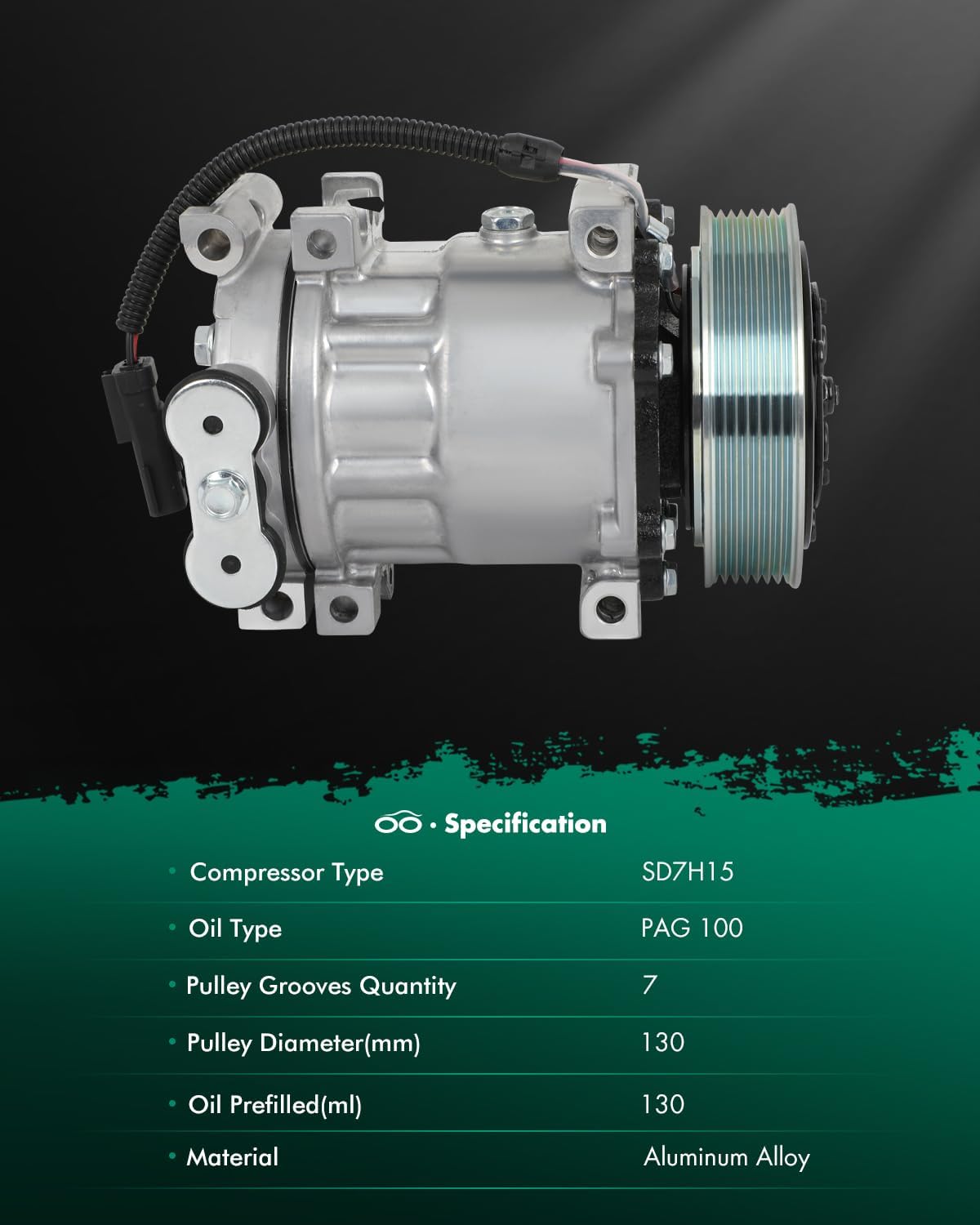 SCITOO AC Compressor with Clutch for Dodge Ram 1500 5.2L 1996-2001, Fast Cooling Air Conditioner Compressor for Dodge Dakota 3.9L 1996-2001, for Durango 3.9L 1998-1999, OE 55055540