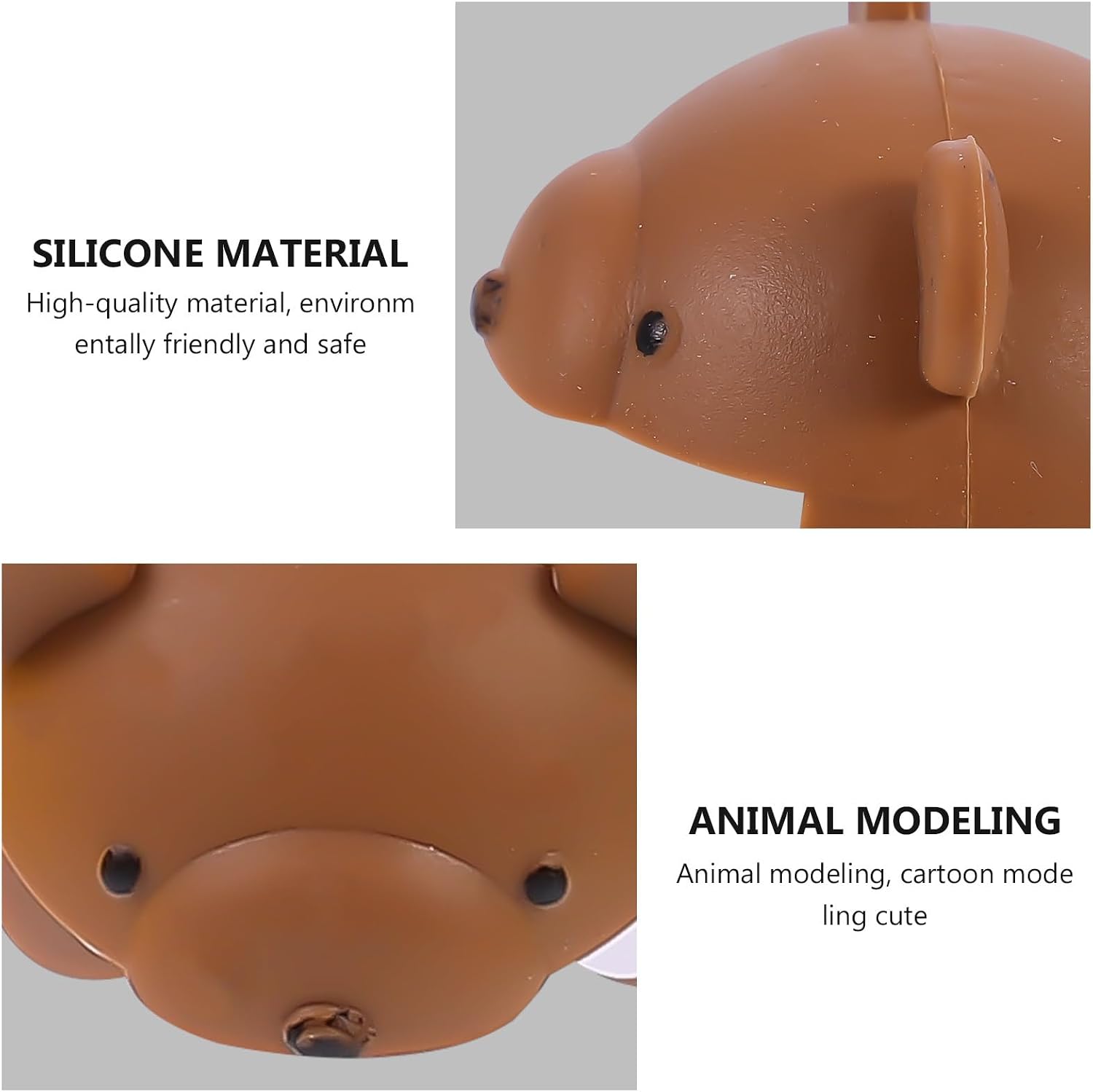 Garneck Animal-Shaped Silicone Corner Guards Safety Table Bumper Protectors Soft Cushions for Furniture Edges, 5pcs Set Frog, Chick, Fox, Polar Bear, and Bear Designs for Random Color