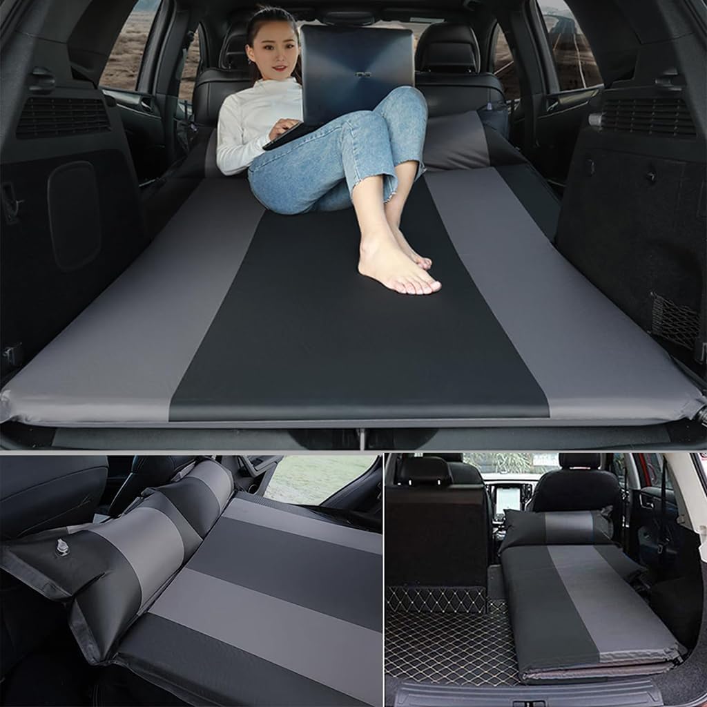 Matelas Gonflable Voiture pour BMW 1 Series F40 4 Door 2019-2023,Voiture Voyage Arrière Siège Matelas Portatif Plein Air Automatique Gonflable Camping Matelas,Black