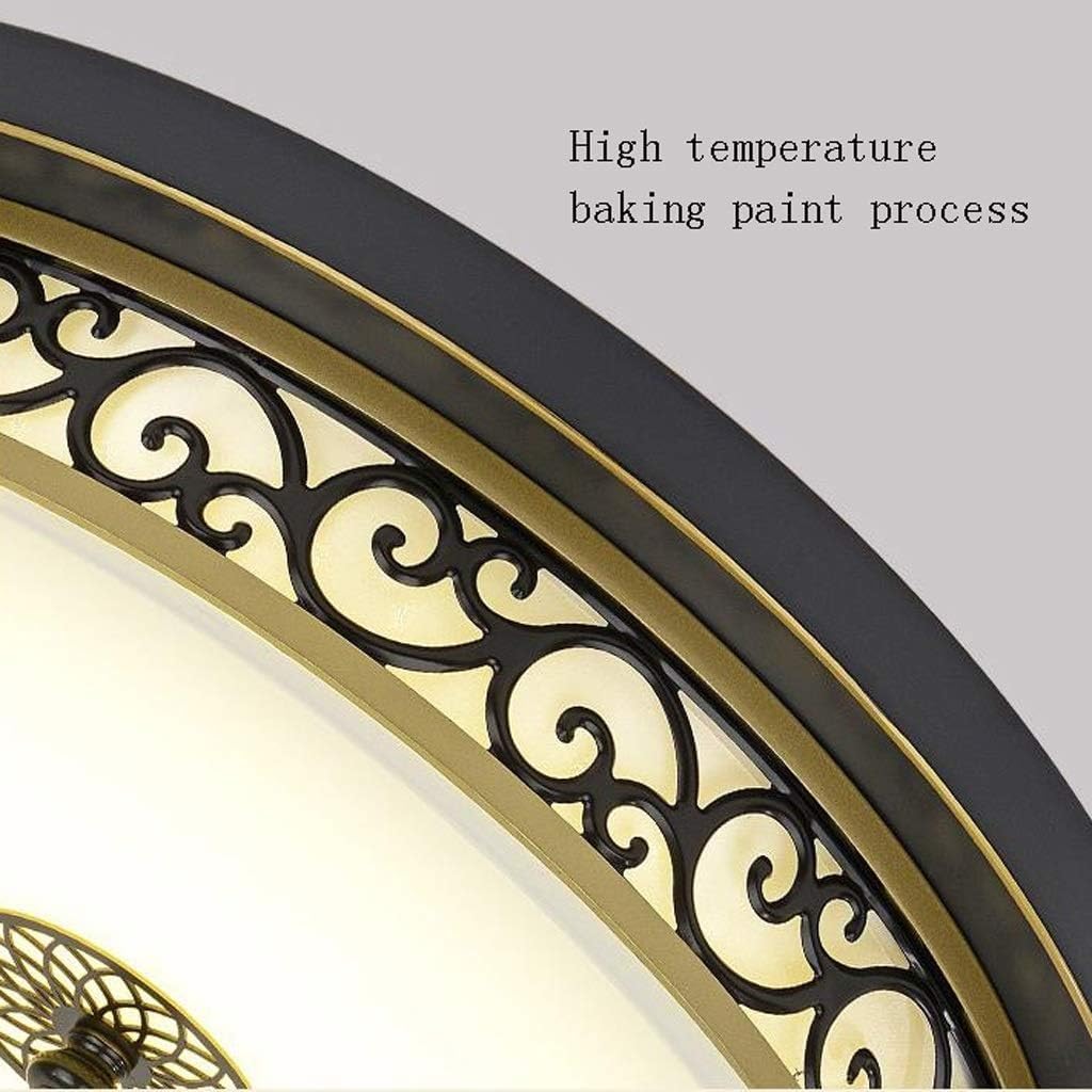 American Vintage Creative Ceiling Lights Fixture, Dimmable 3 Colors Variable, Industrial Simple Living Room Flush Mount Ceiling Lights for Bedroom, Kitchen, Dining Room