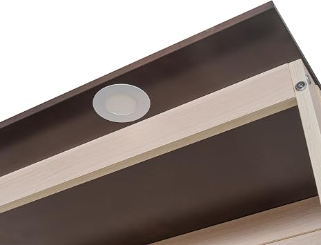 Queen Size Murphy Bed with Sofa and LED, Beige