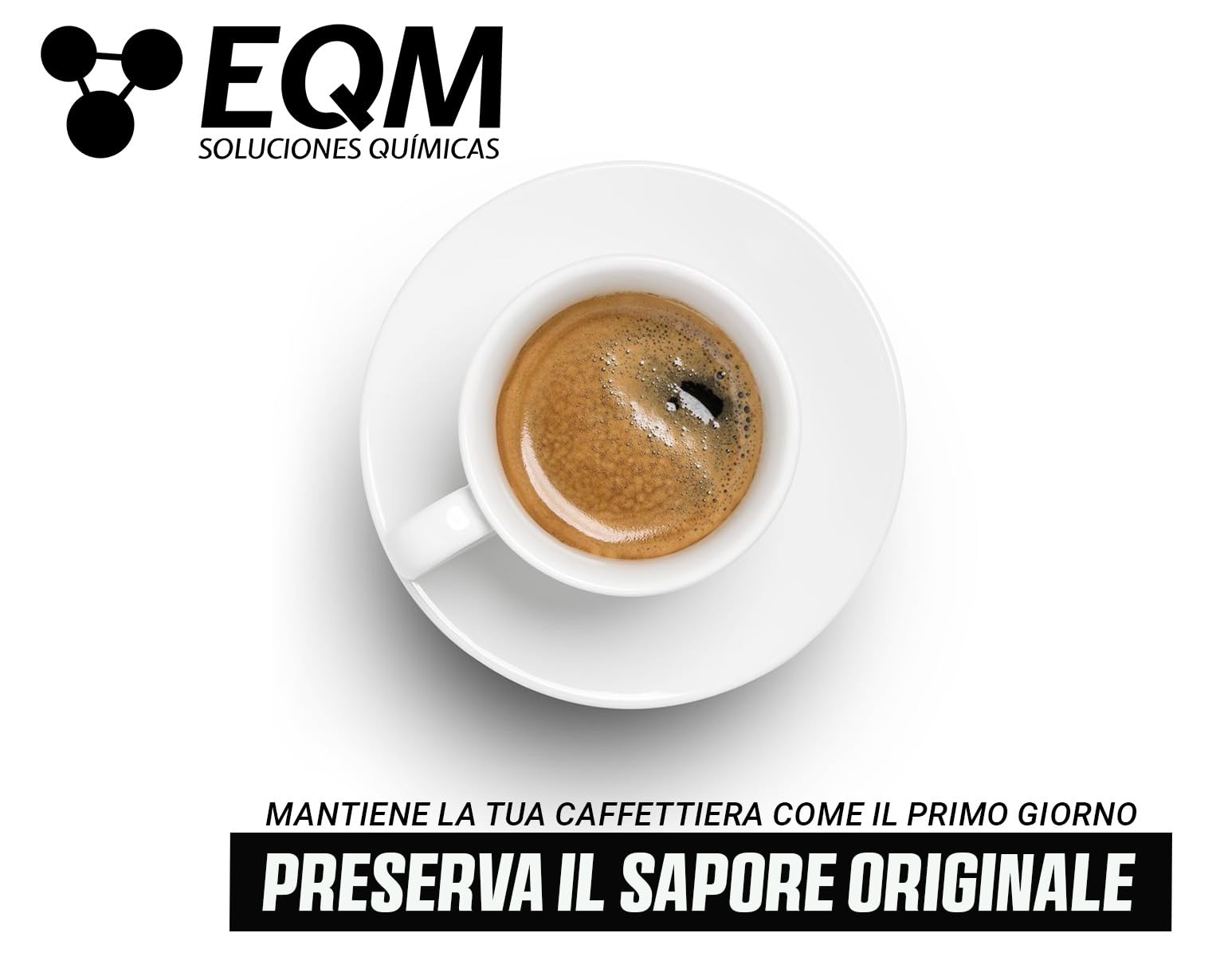 EQM Decalcificante per Macchine da Caffè 5L - 100% Origine Naturale - Compatibile con Tutte le Macchine da Caffè