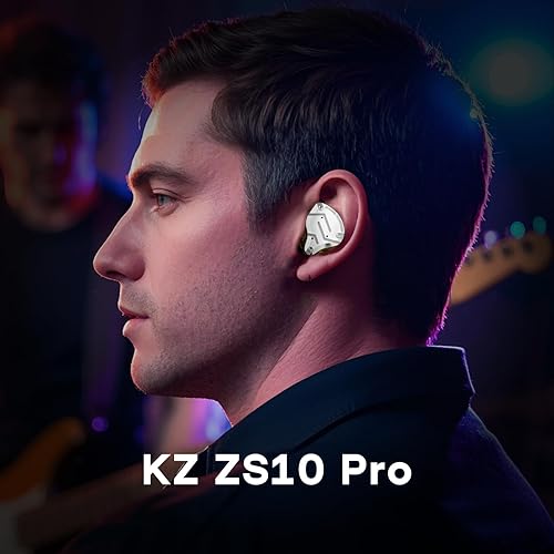 Miniatura 7 de Linsoul KZ ZS10 Pro, 4BA+1DD, 5 controladores, auriculares intraaurales HiFi con cable, auriculares para juegos, auriculares híbridos IEM con placa