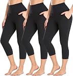 DHSO 3 Pack Leggings for Women, High Waist Tummy Control Yoga Pants Non See-Through Workout Running Tights