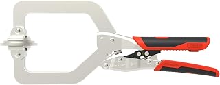 ARMOR TOOL Face Clamp for Pocket hole joinery - 3" C Clamp Locking Vice Grip Plier with Auto Adjust technology & Swivel Pads - 3FC-70