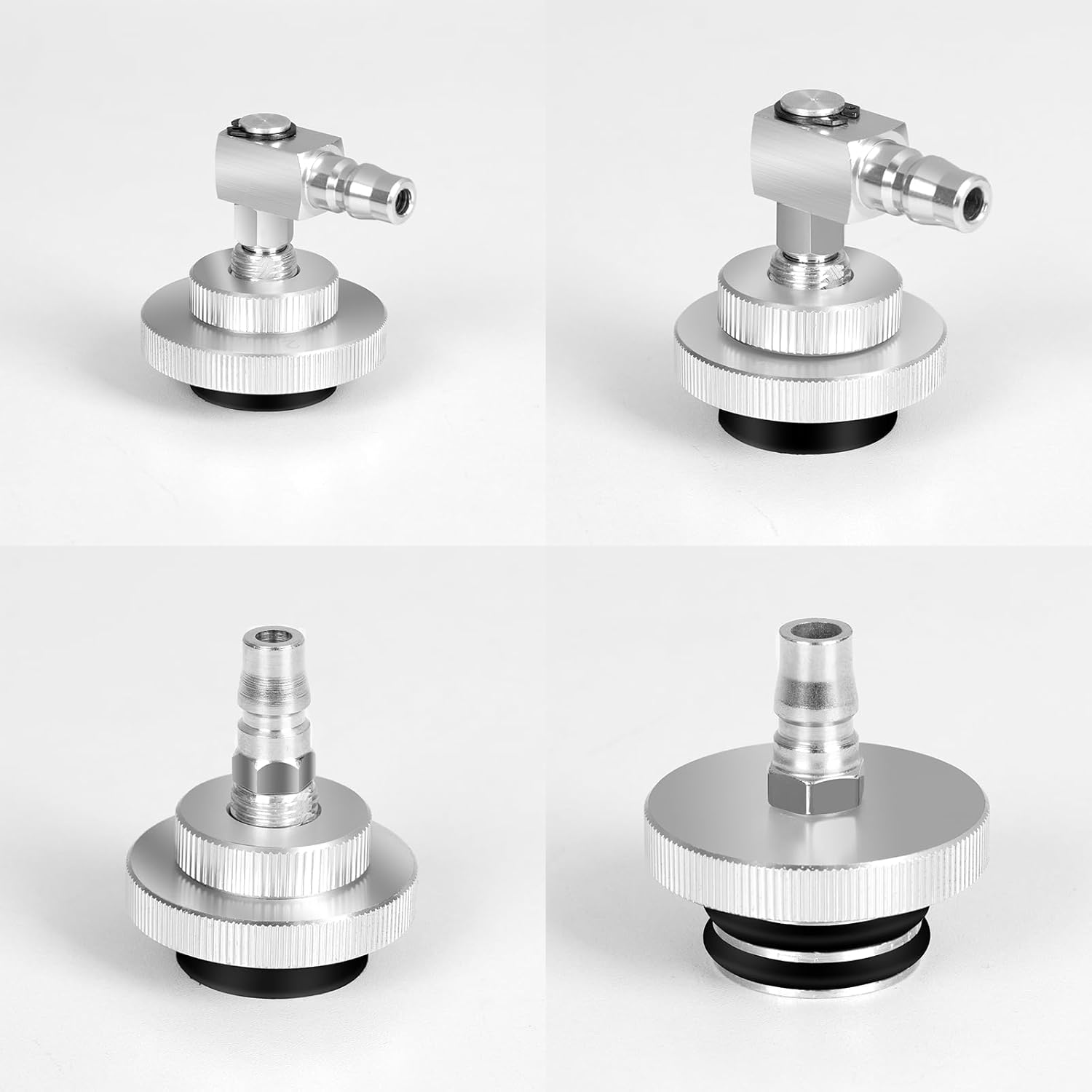 ANCEL BR100 Brake Bleeder Adapter, Include 4 Master Cylinder Bleeder Adapters Compatible with GM