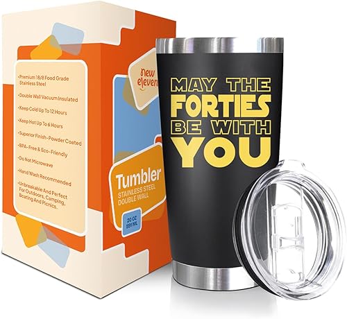 Vista 2 de NewEleven 40th Birthday Gifts For Men Women - 40th Birthday Decorations For Him, Her - Christmas Gifts For Turning 40-40 Year Old Gifts For Man