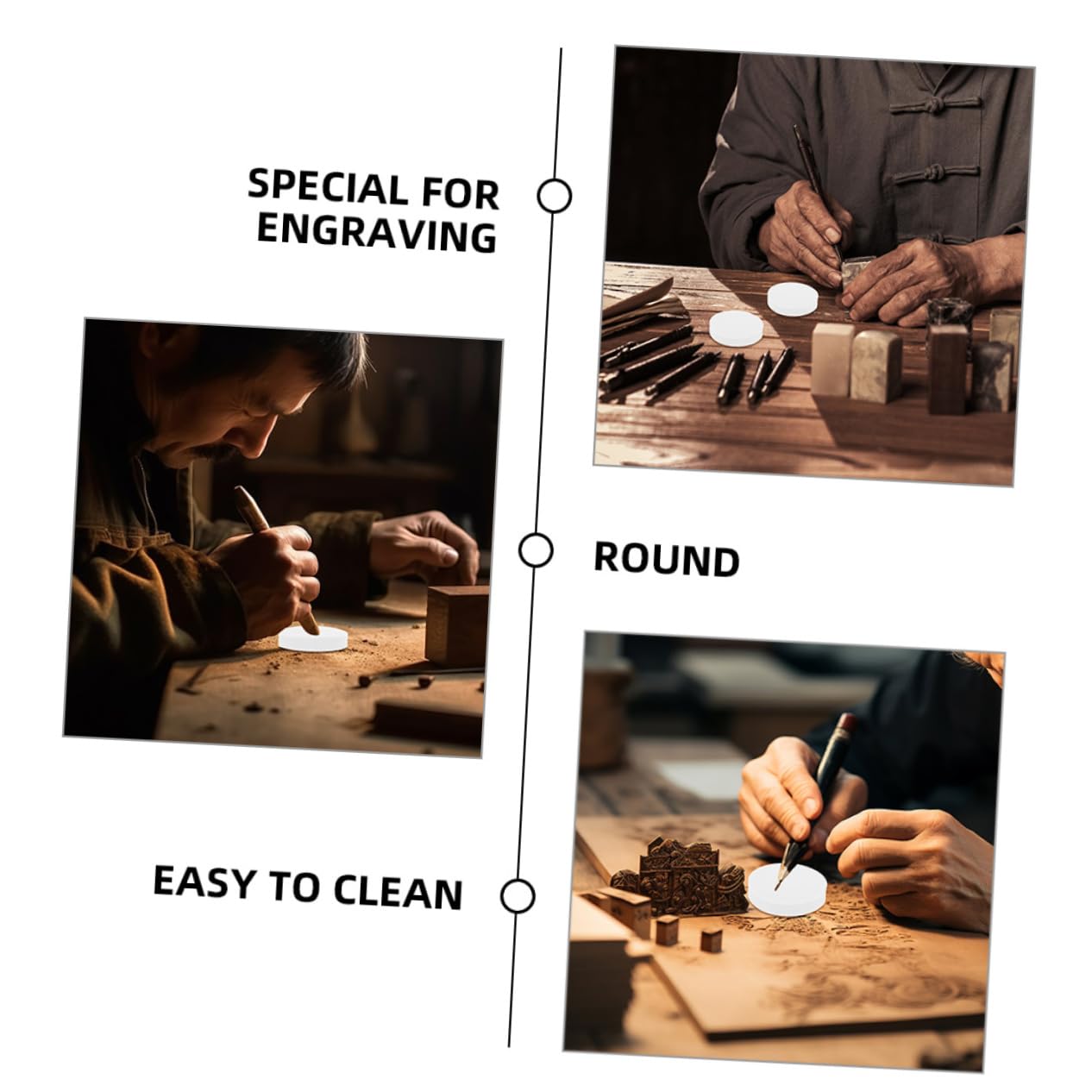 OSALADI 12pcs Portable Rubber Carving Blocks for DIY Stamping and Engraving Crafts Lightweight Material for Easy Use and Storage for Beginners and Hobbyists