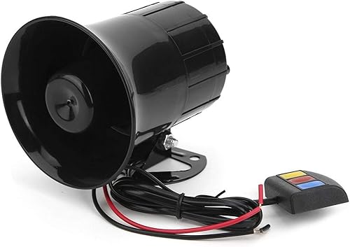 Miniatura 4 de Altavoz de bocina ruidosa de 12 V 30 W para automóvil, 3 tonos, megáfono, sirena de advertencia electrónica, ambulancia para bocina de automóvil, 12