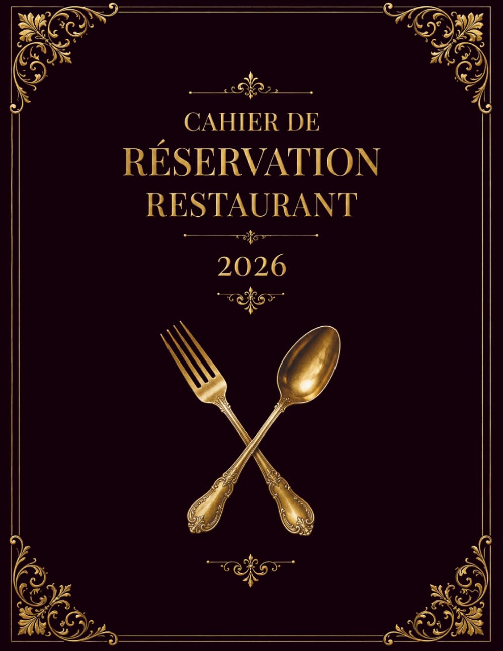 Cahier de réservation restaurant grand format A4 midi - 8
