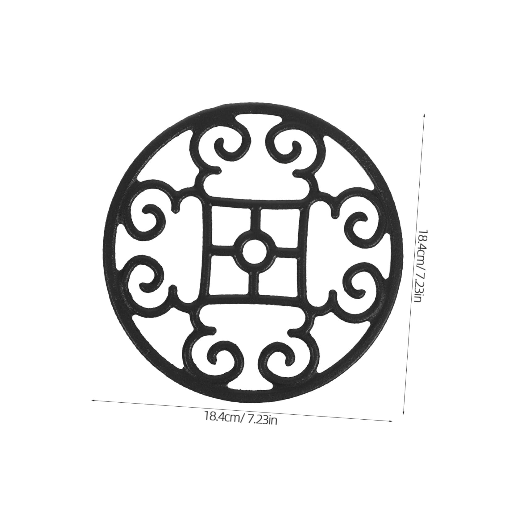 3 Stück Gusseisen Wok Ring Gasherd Herdrost Hitzebeständig Topfträger Rund für Kleinere Töpfe Pfannen Balancierung Herdplatten Kochen Küche