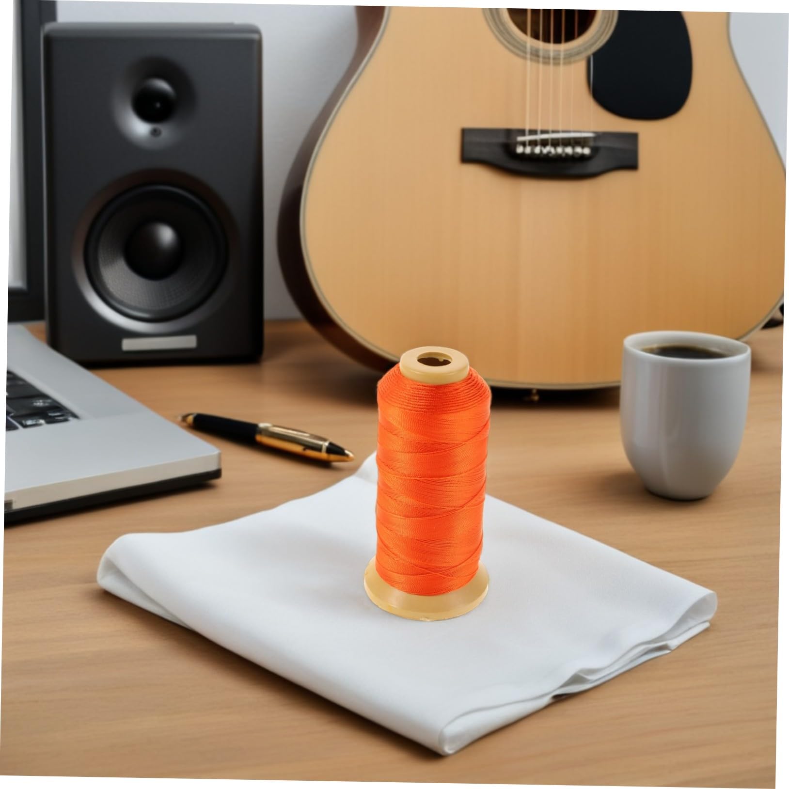 BESPORTBLE Filo in Poliestere Arancione Per Fagotto Filo Decorativo Per Ancia Resistente Cordino Artigianale Per Strumenti a Fiato Accessorio Musicale Per Concerti e Pratica